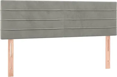 Obrázok produktu pre vidaXL Čelá postele Svetlosivé 144x5x78/88 cm Zamat