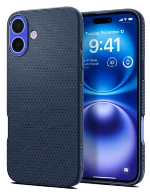 Produktbild von Spigen Liquid Air, Cover, Apple, iPhone 16, 15,5 cm (6.1"), Navy