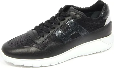 Produktbild von G2536 sneaker donna HOGAN INTERACTIVE3 black paillettes shoe woman