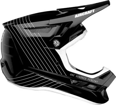Produktbild von 100percent Aircraft Composite Downhillhelm Schwarz XL Schwarz XL