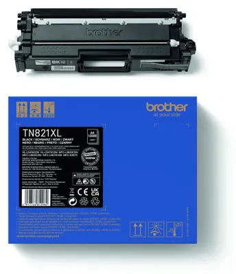 Obrázek produktu pro Brother TN-821XLBK, 12000 str., Černá, 1 kusů