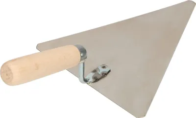 Produktbild von KOTARBAU® Edelstahl Dreieckskelle 200 mm x 170 mm Maurerkelle mit Holzgriff Stukkateurkelle Putzkelle Stukkateurspachtel unabdingbar für Mauererarbeiten