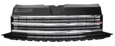 Kühlergrill Sportgrill Grill Schwarz mit CHROM Streifen für VW T6 VI ab 07/2015 – Produktansicht
