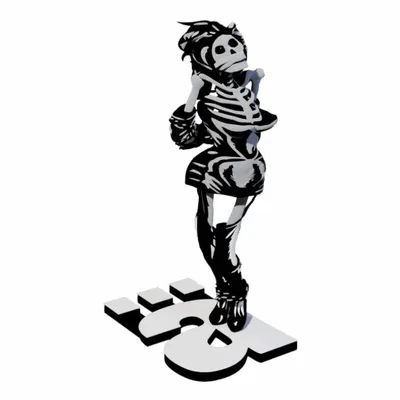 Zdjęcie produktu dla The Doctors Statua z żywicy 1/10 Gwendoline Szkielet 17 cm