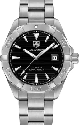 Zdjęcie produktu dla Zegarek męski Tag Heuer Aquaracer, srebrno-czarny, model WAY2110.BA092