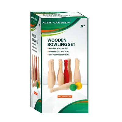 Produktbild von Alert Bowling Set Aus Holz
