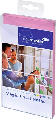 Produktbild von Legamaster Magic-Chart note 10x20cm pink 100pcs, Rechteck, Pink, Polypropylen (PP), 100 mm, 200 mm, 101 g