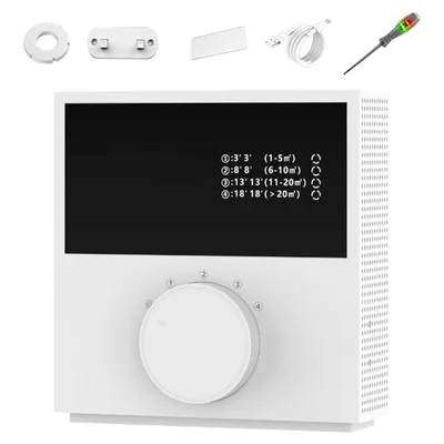 Produktbild von 2-in-1 Luftreiniger für Wand und Tisch, Negativ-Ionen-Generator und Aromatherapie-Funktion für Zuhause und Haustiere