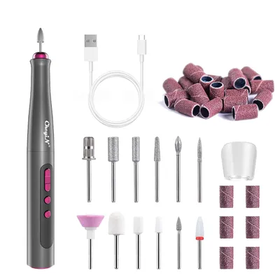 Produktbild von CkeyiN Nagelfräser Elektrische Nagelfeilen Set Elektrische nagelfeile für Gelnägel Fräser Nägel 20000 u/min