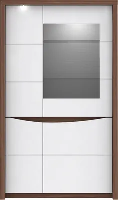 Obrázek produktu pro Furniture24 Saint Tropez vitrína STZV621RB, vitrína, vitrína do obývacího pokoje, vitrína se 4 dvířky a LED osvětlením