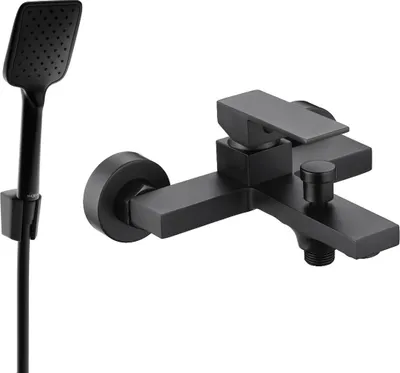 Immagine prodotto di Mexen Uno R62 rubinetto da vasca con set doccia, nero - 7143R62-70