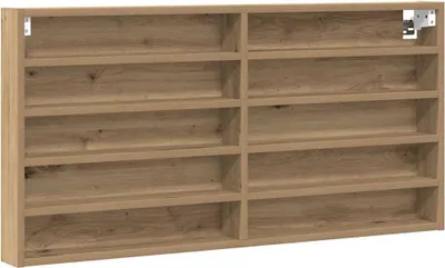 Produktbild von Vitrine mit Regal Artisan-Eiche 100 x 8,5 x 50 cm Holzwerkstoff