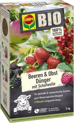 Produktbild von COMPO Beeren- und Obst Dünger mit Schafwolle - 2 kg