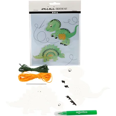 Produktbild von Bastelset »Dinosaurier«, zum Sticken, Nähen und Malen für Kinder