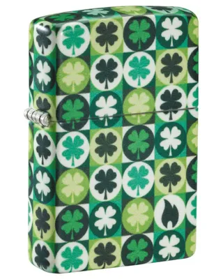 Zdjęcie produktu dla Zapalniczka Zippo Storm - Clover Design Glow-in-the-Dark - Możliwość wielokrotnego napełniania - Pudełko upominkowe - Metalowy korpus - Wyprodukowano w USA