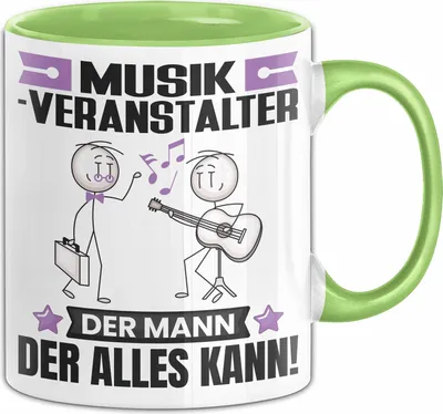 Produktbild von Musikveranstalter Tasse Geschenk für Musikveranstalter Der Mann Der Alles Kann Geschenkidee zum Geburtstag (Grün)
