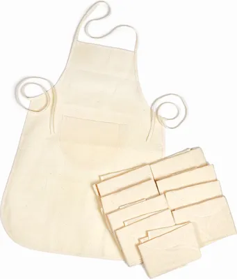 Produktbild von 10 Kinderschürzen Kochschürze Bastelschürze Backschürze Malschürze 50x40cm