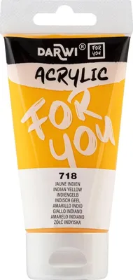 Zdjęcie produktu dla Darwi DFY Farba akrylowa Indian Yellow 75 ml 1 szt.