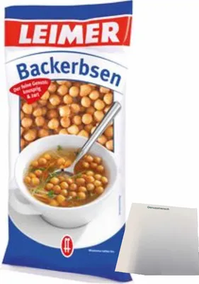 Produktbild von Leimer Backerbsen (200g Packung) + usy Block