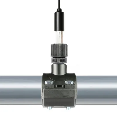 Produktbild von GT Elektrodenhalter PRO-H-T mit G1/2" Aussengewinde für 12mm Elektroden (Klemmverschraubung) und mit 50 mm Anbohrschelle