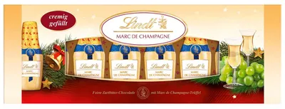 Produktbild von Lindt Alkohol Spezialitäten Fläschchen Marc de Champagne 131g