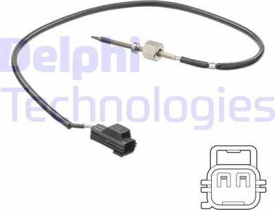 Produktbild von DELPHI TS30206 Abgastemperatursensor für JEEP WRANGLER III (JK) 650mm
