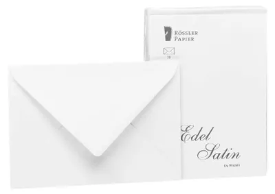 Image de Briefumschlag C6 20Er Edelsatin ~ Ros 2031838001 Wei