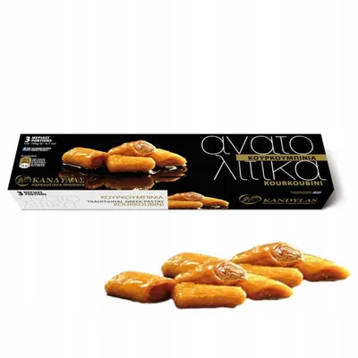 Produktbild von Kandylas Kourkoubini Griechische Kekse 3 x 60 g mit Nüssen und Honigsirup