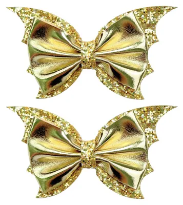 Produktbild von 2/6 Stück Halloween-Haarspangen mit Fledermausflügel-Design, glänzende Haarnadeln für Damen und Mädchen, Cosplay-Kostüm-Haaraccessoires
