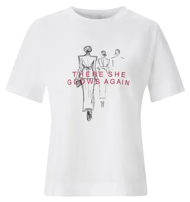 Produktbild von Rich & Royal (4) Easy Fit T-Shirt Women Print, white 100 100 S