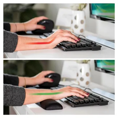 Produktbild von Ergonomische Handballenauflage für die Tastatur, Schwarz