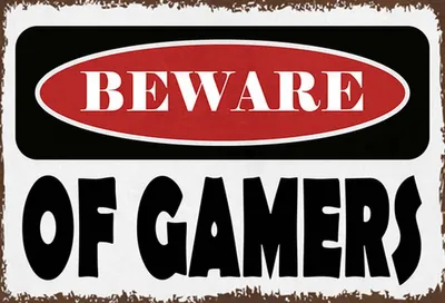 Produktbild von vianmo Holzschild 20x30 cm  of gamers