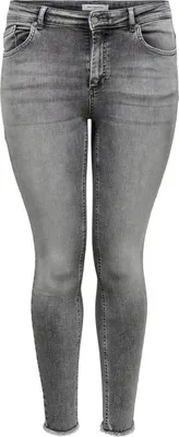 Produktbild von ONLY CARMAKOMA Damen Skinny Jeans Curvy Ankle Denim Große Größen Plus Size Übergröße Größe: 54W / 34L
