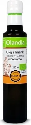 Zdjęcie produktu dla OLEJ Z LNIANKI TŁOCZONY NA ZIMNO250 ml - OLANDIA