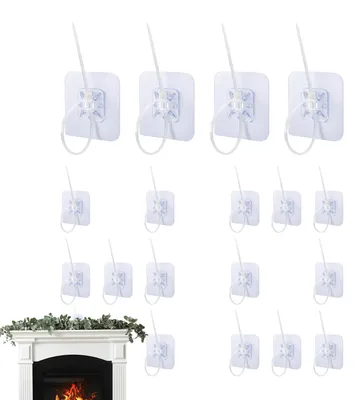 Imagen del producto de Juego de 40 ganchos autoadhesivos, transparentes