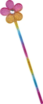 Productafbeelding van Bristol Novelty Kinderstaf met glitter, met bloemendesign en glitter, model BN1310 (one size) (regenboog)