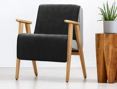 Produktbild von Eurofirany Tagesdecke SOFIA 70x160 cm schwarz Klassisch design