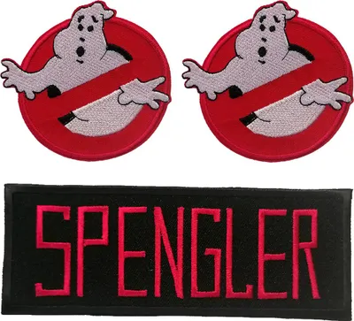 Produktbild von Ghostbuster Set 3 Stück Spengler Logo Film - Aufnäher, Bügelbild, Aufbügler, Applikationen, Patches, Flicken, Sticker