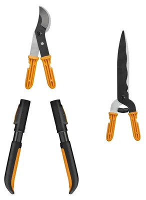 Produktbild von Fiskars OneClick Heckenschere & Astschere Bypass mit 2X Handgriff S
