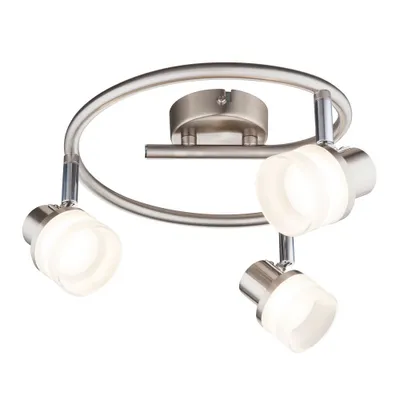Produktbild von LED Deckenleuchte, Chrom, nickel matt, Spots beweglich, D 26 cm