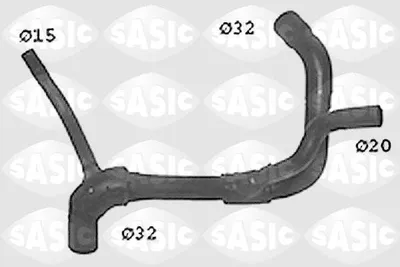 Produktbild von SASIC Kühlerschlauch Wasserschlauch für FORD MONDEO II Kombi (BNP) SWH6655