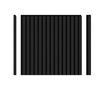 Produktbild von DECOHAUS – Akustikpaneel Edel-Schwarz Metall, 4 Stück à 600×600×21,5 mm