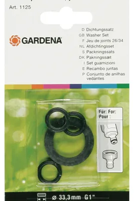 Obrázok produktu pre Gardena 1124-20, Tesnenie na vodnú trysku, Prsteň, Čierna, Gardena 901-50, 2901-20