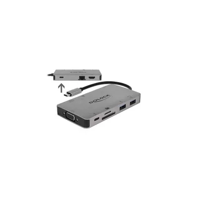 Productafbeelding van USB Type-C dockingstation, 4K - HDMI / VGA / USB 3.1 / SD / LAN / PD 3.0, merk Delock
