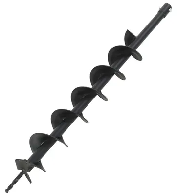Produktbild von Erdbohrer Schneckenbohrer aus Stahl Pfahlbohrer und Erdlochbohrer für Garten Zaunbau Pflanzung und Bodenarbeiten mit 760 mm Länge 100 mm