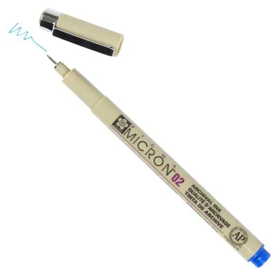 Produktbild von SAKURA Pigma Micron Technischer Stift BLAU - 01 - 0.25 mm