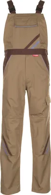 Produktbild von Planam Latzhose Highline Gr. 68 khaki/braun/zink