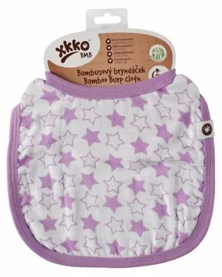 Obrázok produktu pre XKKO Bambusový podbradník - Little Stars Lilac