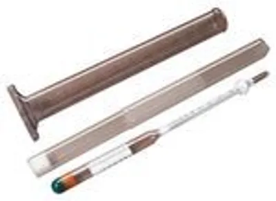 Produktbild von SET: "Al-Ambik®" Alkoholmeter mit 100ml "Hecht" Messzylinder | Laborglas