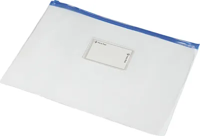 Produktbild von Dokumententasche/Geldtasche A4 mit Reißverschluß bis 120 Blatt weiß A4